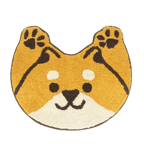 現貨-日本TOMO 萬歲動物腳踏墊 地墊 踏墊 地毯 小熊貓 黑貓 虎斑貓 柴犬 療癒 日本居家-細節圖9