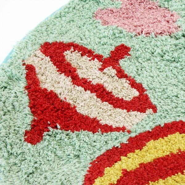 現貨-日本TOMO 吉祥物腳踏墊 地墊 踏墊 地毯 達摩 犬張子 獅子舞 療癒 日本居家-細節圖4