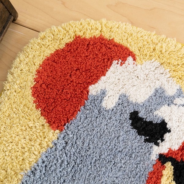 現貨-日本TOMO 吉祥物腳踏墊 地墊 踏墊 地毯 達摩 犬張子 獅子舞 療癒 日本居家-細節圖10