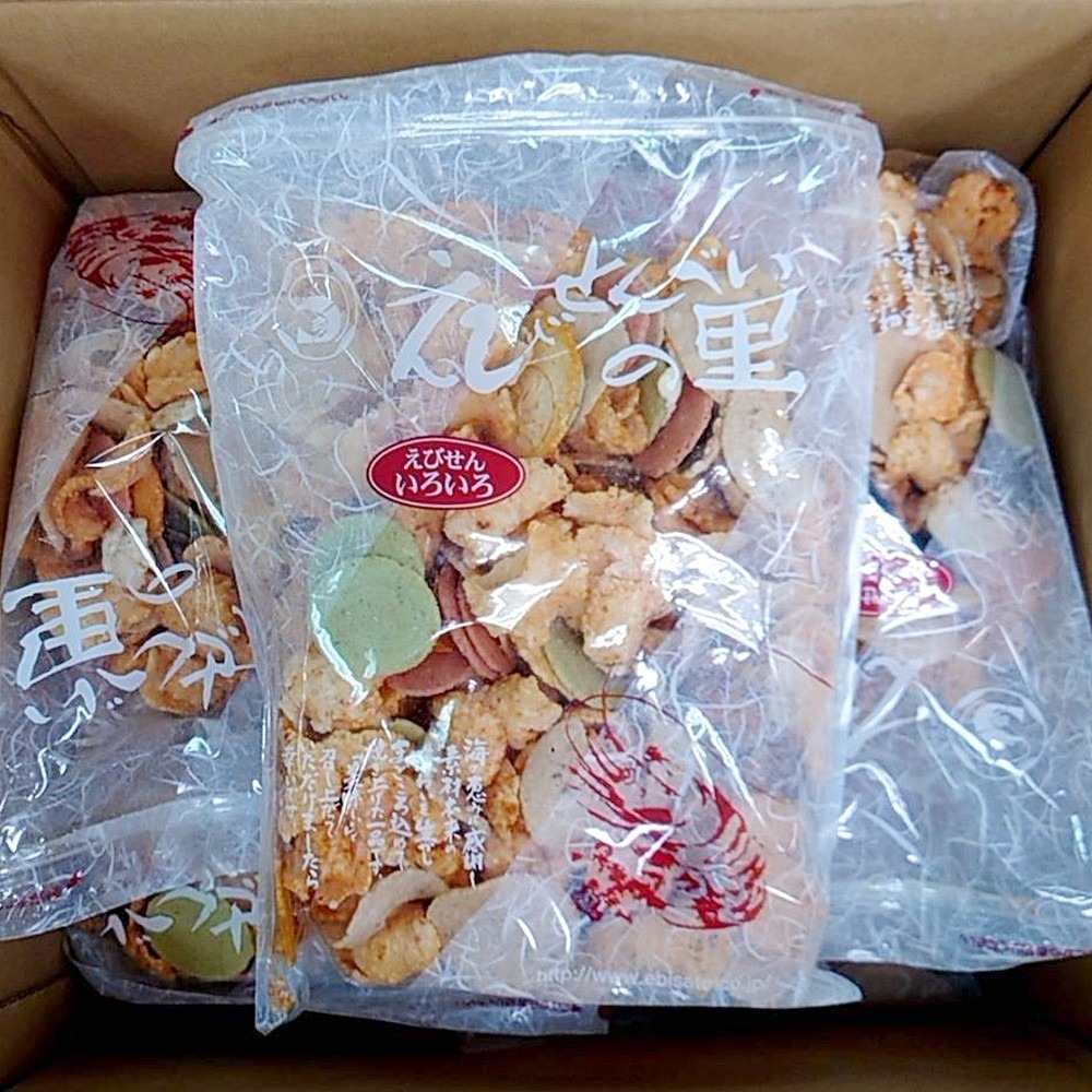 現貨-名古屋えびせんべいの里 綜合蝦餅 醬油味霖 芥末口味 名古屋蝦餅-細節圖3