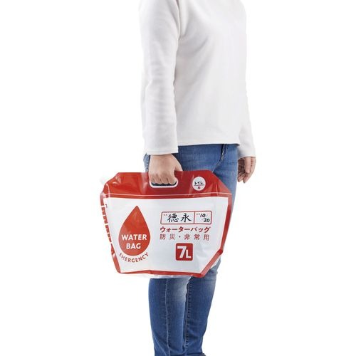 現貨- 日本 COGIT 折疊式水袋2件組 5L 7L 大容量 儲水袋 手提水袋 防災用品 露營用品-細節圖7