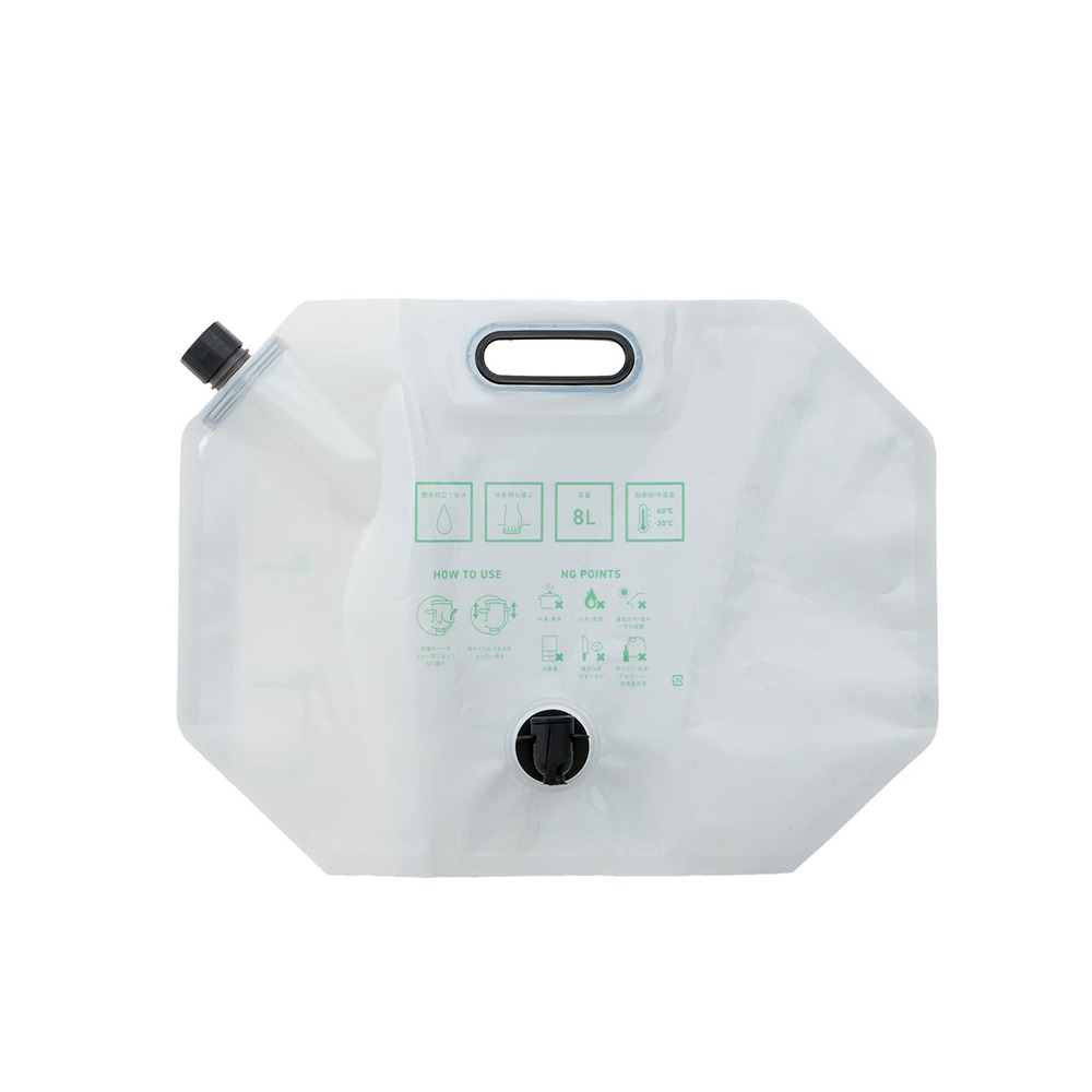 現貨- 日本 3COINS 折疊式水袋8L 附水龍頭 大容量 儲水袋 手提水袋 防災用品 露營用品-細節圖3