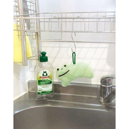 現貨- 日本DECOLE 動物清潔海綿 洗碗海棉 清潔刷 餐具清洗 去汙 流理台清潔-細節圖9