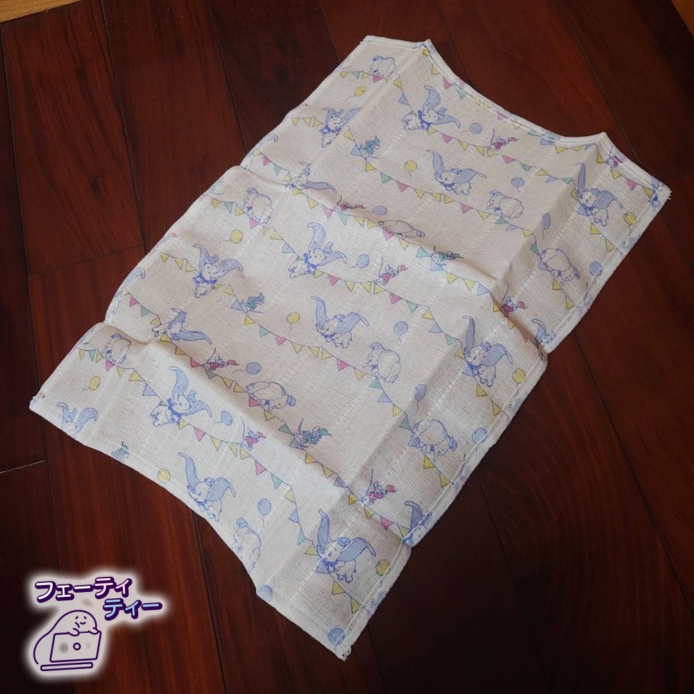 現貨-日本WAFUKA 小飛象萬用巾 布巾 蚊帳布 家事布 紗布巾 奈良 抹布 迪士尼 日本製-細節圖3