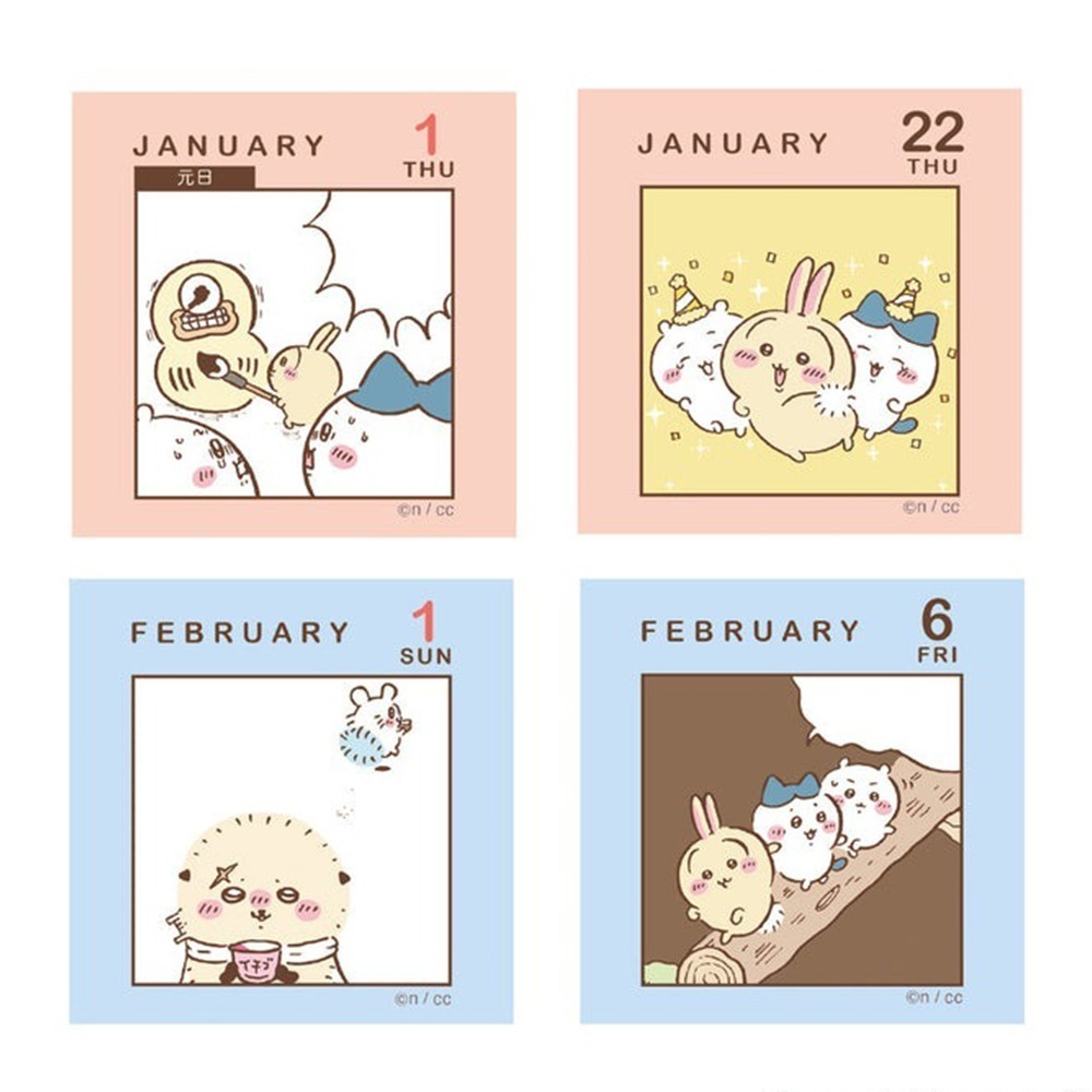 現貨- 日本 吉伊卡哇月曆 2026 壁掛月曆 造型桌曆 日曆 行事曆 Chiikawa 日本文具 日本製-細節圖6