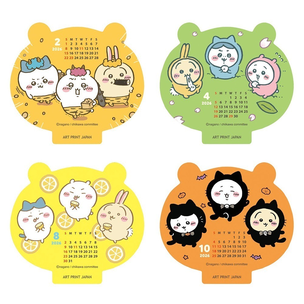 現貨- 日本 吉伊卡哇月曆 2026 壁掛月曆 造型桌曆 日曆 行事曆 Chiikawa 日本文具 日本製-細節圖8