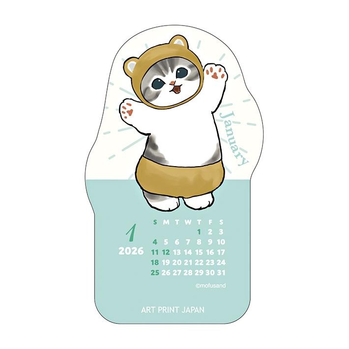 現貨- 日本 mofusand小桌曆 造型桌曆 立式月曆 2026 貓福珊迪 日本文具 日本製-細節圖5