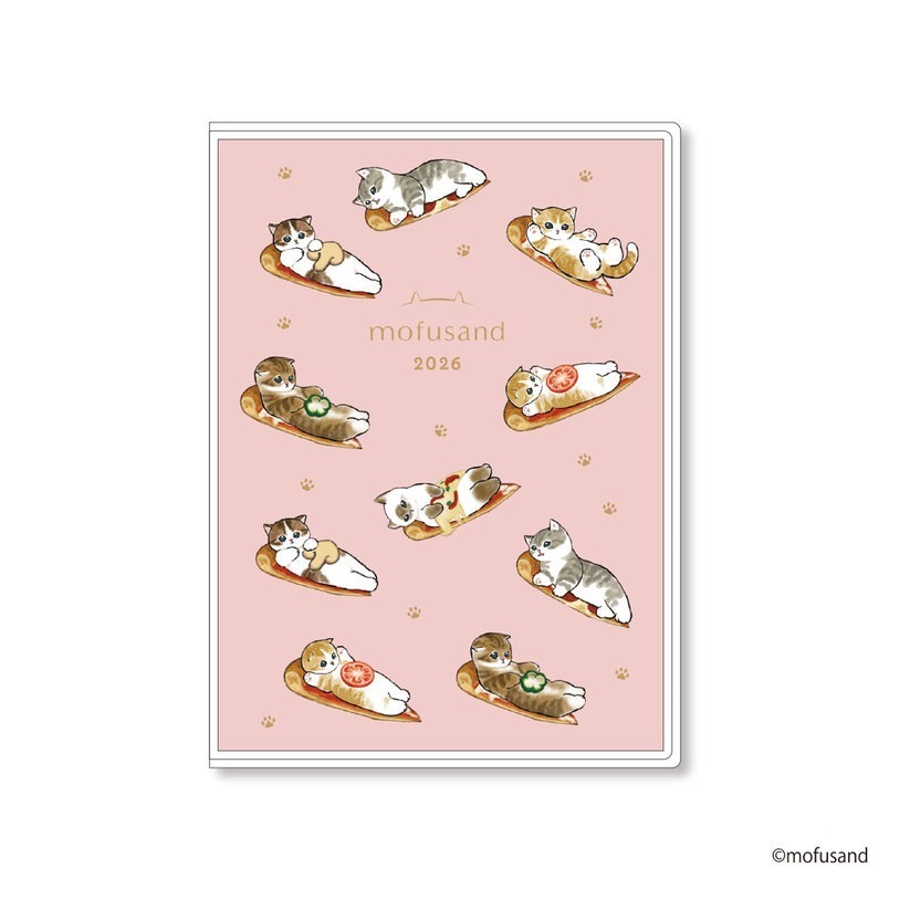 現貨- 日本 mofusandA6手帳 隨身本 2026 貓福珊迪 日誌 月間手帳 行事曆 筆記本 日本文具 日本製-細節圖3