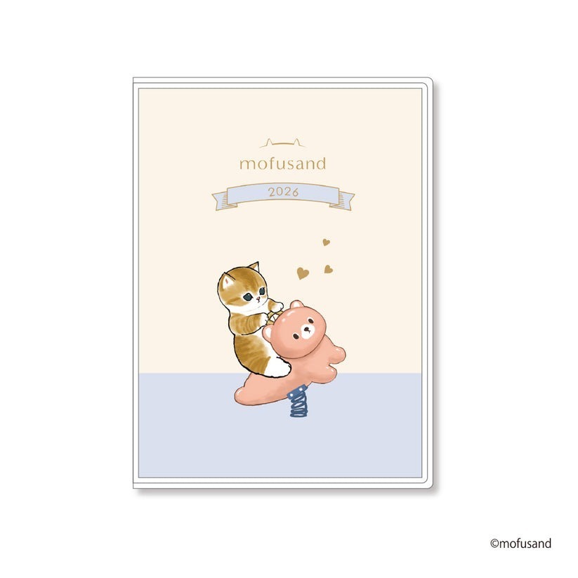 現貨- 日本 mofusandA6手帳 隨身本 2026 貓福珊迪 日誌 月間手帳 行事曆 筆記本 日本文具 日本製-細節圖4