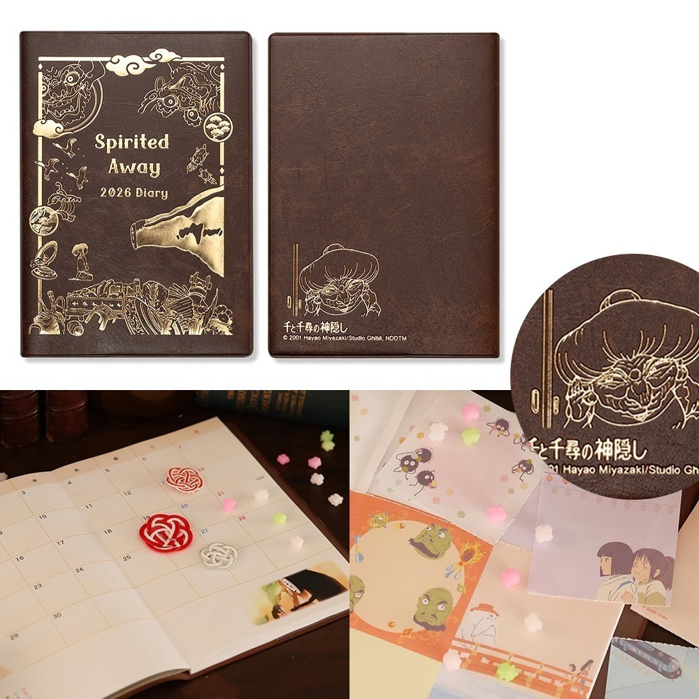 現貨- 日本 吉卜力B6手帳 2026 日誌 月間手帳 行事曆 筆記本 龍貓 魔女宅急便 宮崎駿 日本製-細節圖6