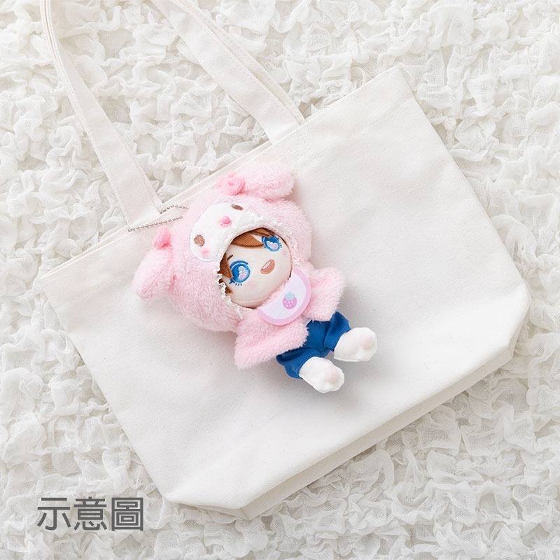 現貨- 日本 三麗鷗絨毛嬰兒娃服 娃衣 披風襪組 Kitty 布丁狗 酷洛米 美樂蒂 帕恰狗 Sanrio-細節圖9