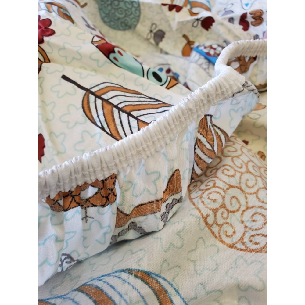 🌜獨家【美國棉床包組】<四件式>  床包 枕套 兩用被 薄被套-細節圖4