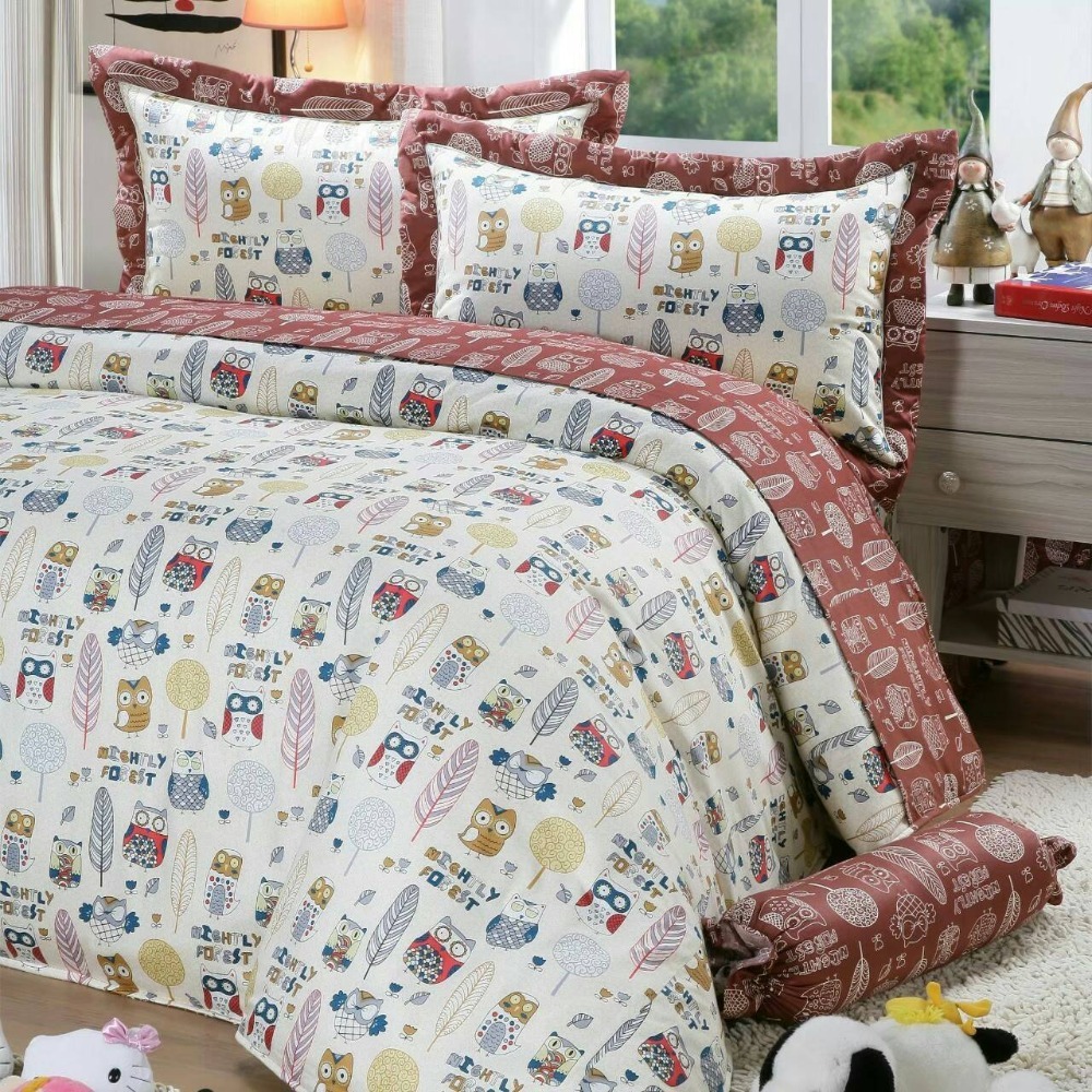 🌜獨家【美國棉床包組】<四件式>  床包 枕套 兩用被 薄被套-規格圖6