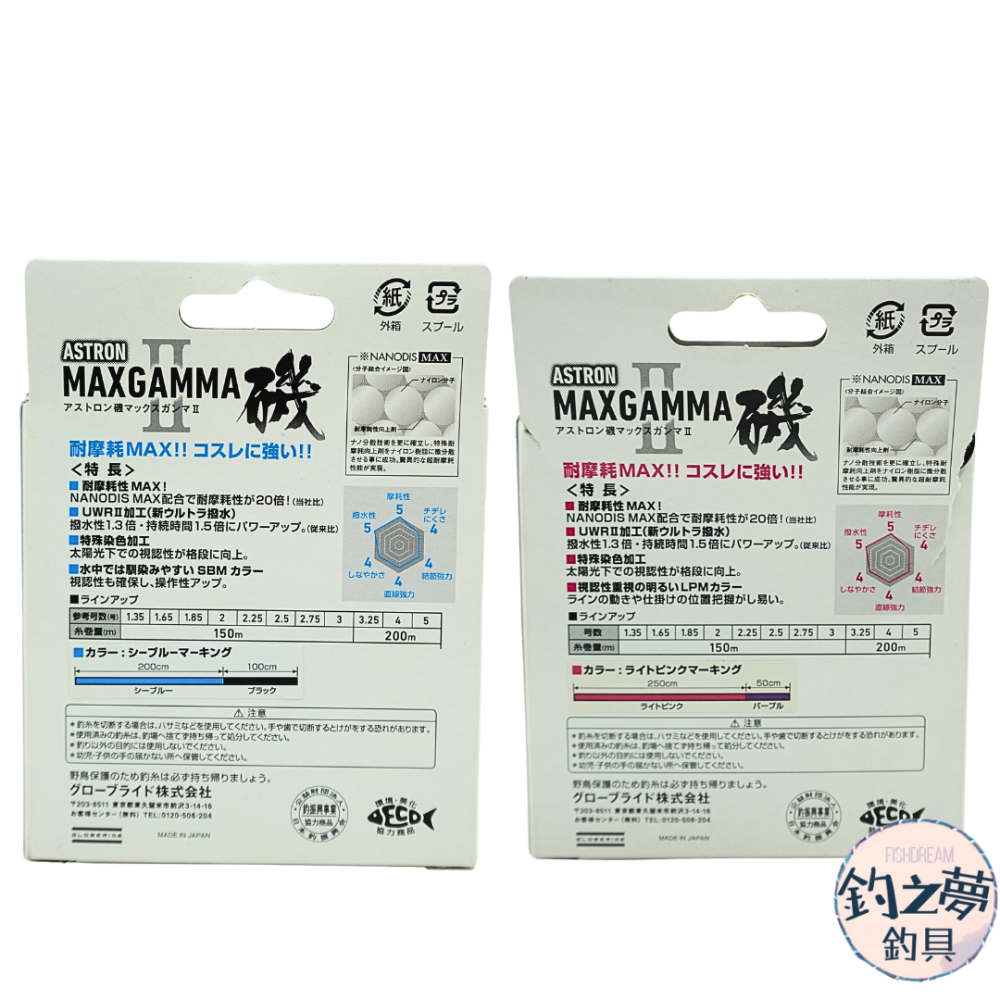 釣之夢~DAIWA アストロン磯MAXガンマ2 Astron ISO MAX Gamma 2 尼龍母線 釣魚 釣具 海釣-細節圖2