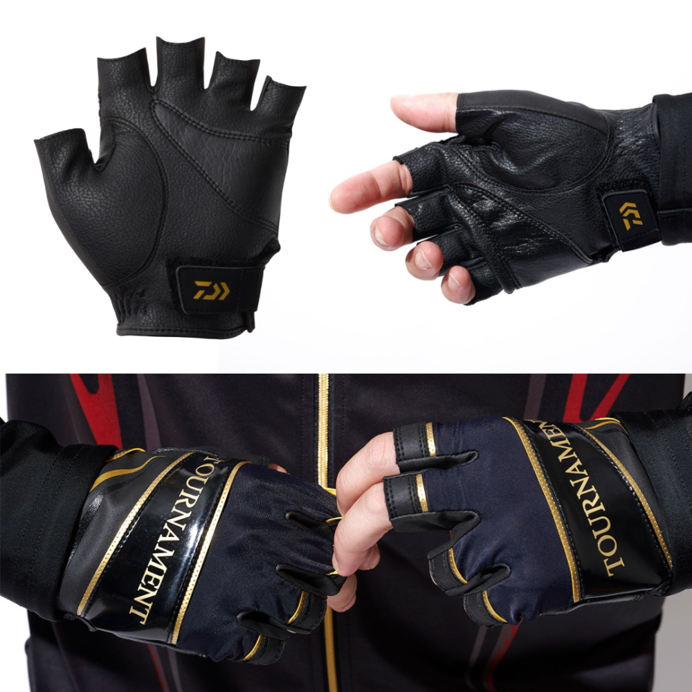釣之夢~  DAIWA 25年秋磯新品 DG-1325T  TOURNAMENT 露五指手套 防寒 防水 釣魚手套 手套-細節圖2