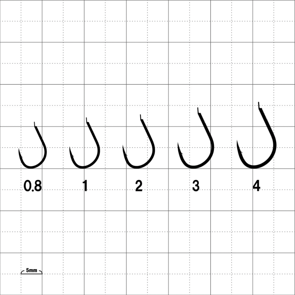 釣之夢~GAMAKATSU 貫チヌ 鉤  黑毛鉤 半倒鉤 海釣 黑白毛 磯釣 釣具 釣魚 鉤子 魚鉤-細節圖2