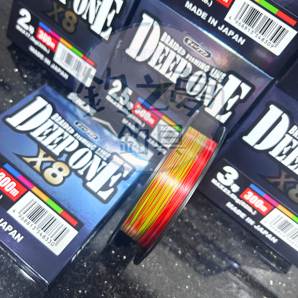 釣之夢~SUNLINE DEEP ONE X8 300M PE線 五色線 磯釣 母線 釣魚 釣具 海釣 路亞 布線-細節圖3