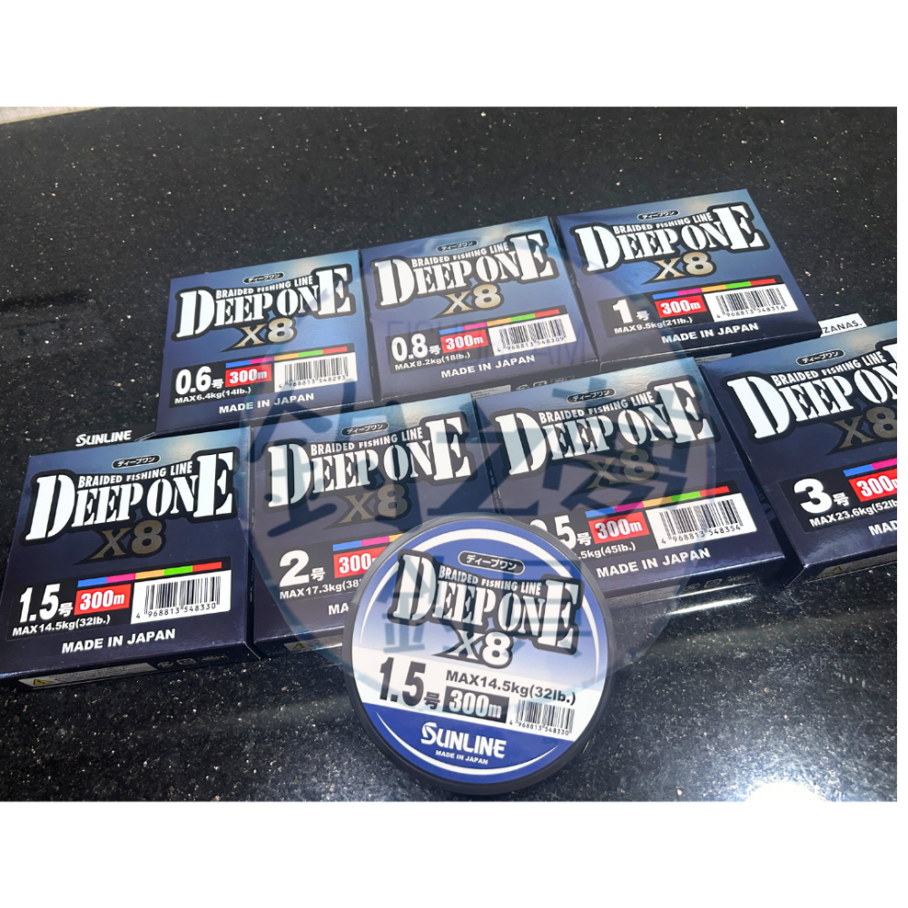 釣之夢~SUNLINE DEEP ONE X8 300M PE線 五色線 磯釣 母線 釣魚 釣具 海釣 路亞 布線-細節圖5