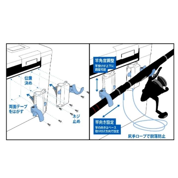 釣之夢~DAIWA 螃蟹腳 冰箱置竿器 竿掛 置竿架 磯釣竿架 釣魚 釣具 海釣 磯釣 冰箱改裝 置竿 竿子 竿支架-細節圖2