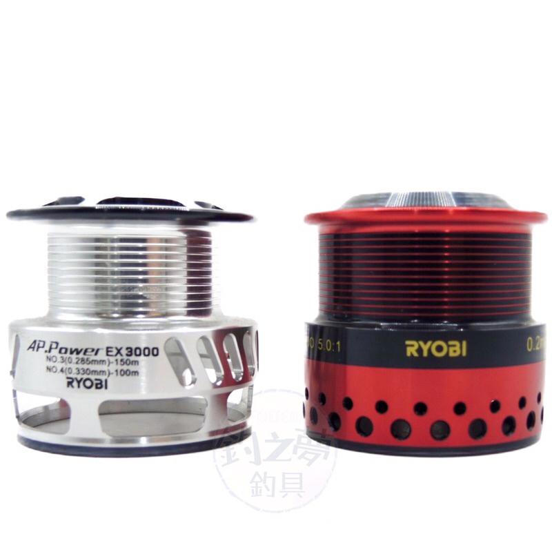 釣之夢~RYOBI AP.POWER EX 頂級全鋁合金 遠投捲線器 雙線杯 貢丸頭 紡車式 釣魚 釣具 海釣 捲線器-細節圖6