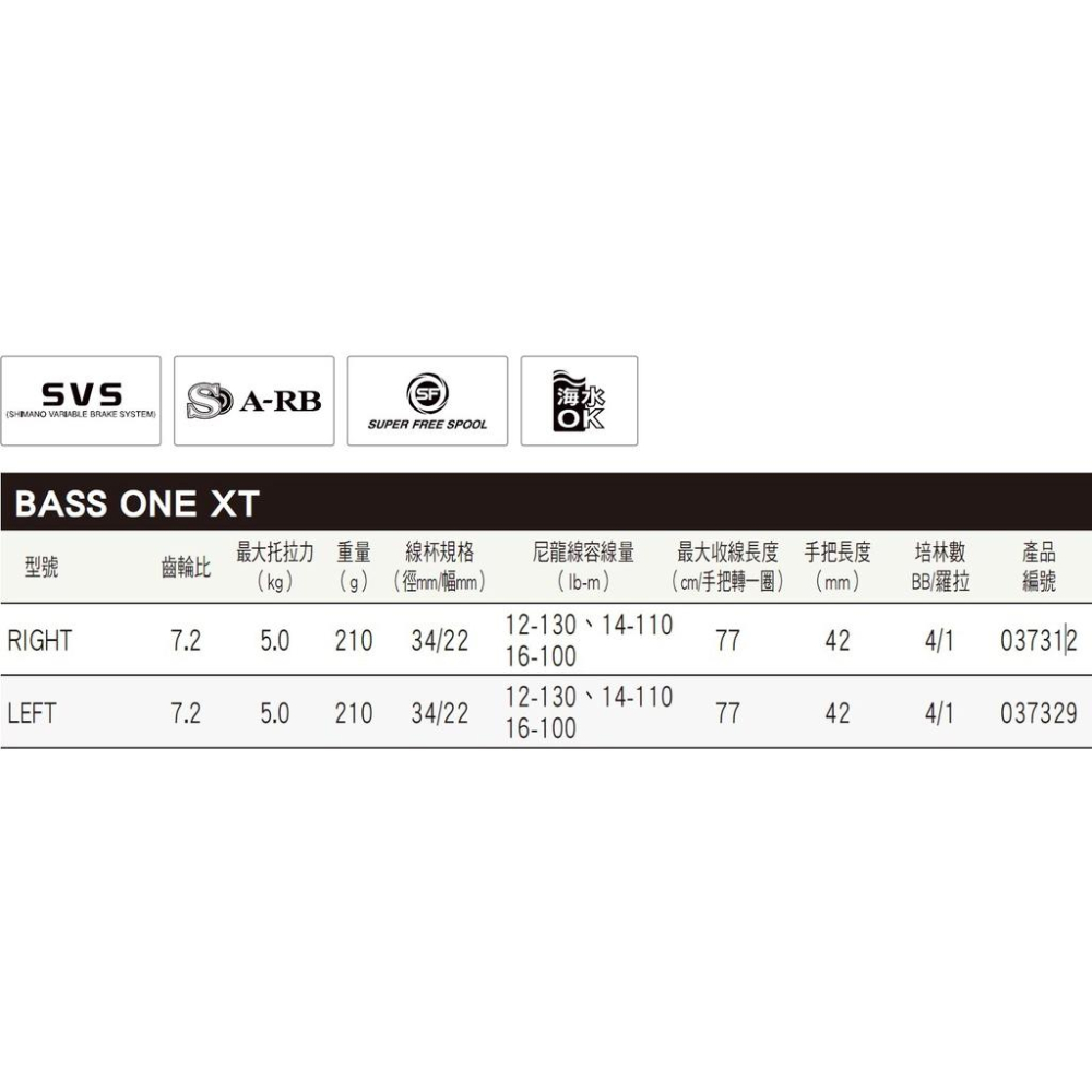 釣之夢~SHIMANO BASS ONE XT 雙軸捲線器 小烏龜 鼓式 路亞 黑鱸 池釣 淡水 海水 溪釣 釣魚 釣具-細節圖6