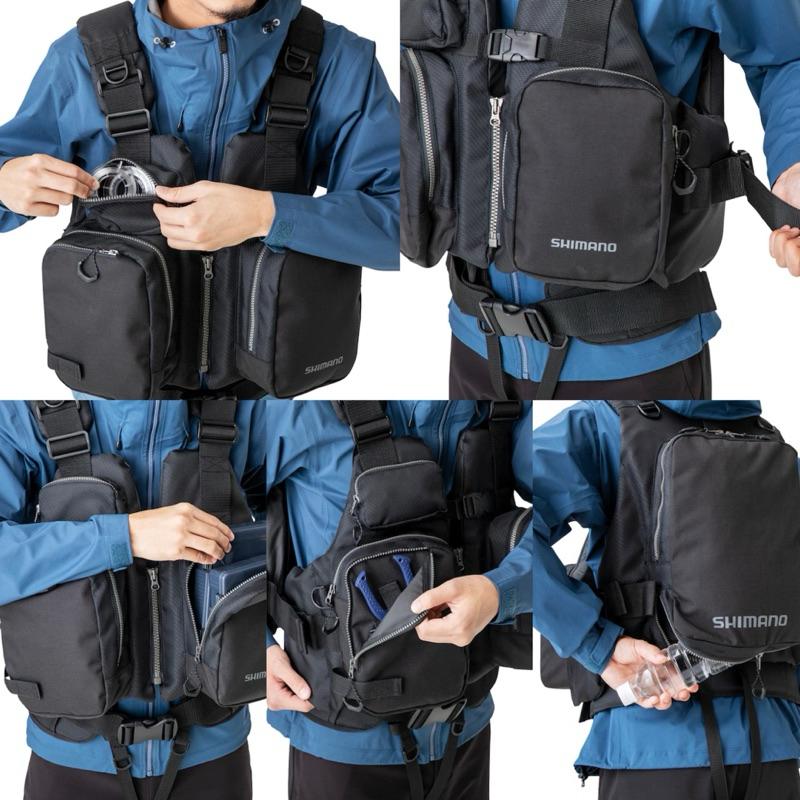 釣之夢~SHIMANO VF-025U 灘岸釣救生衣 可調式救生衣 磯釣 浮力衣 溪釣 防波堤 釣魚救生衣 路亞-細節圖2