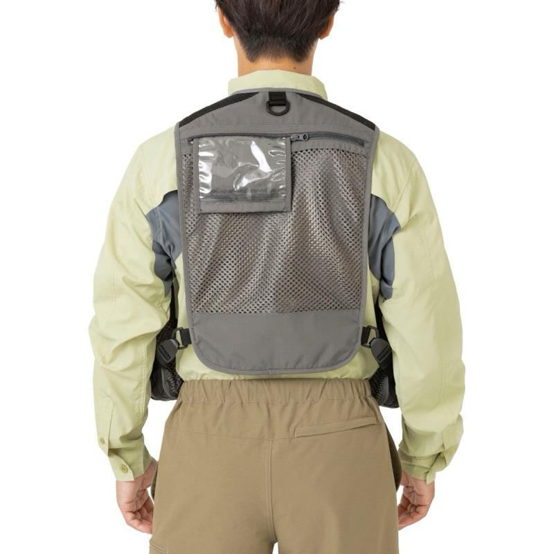 釣之夢~SHIMANO VE-066V 溪釣網面釣魚背心 磯釣 黑吉 前打 透氣 釣魚 釣具 背心 磯釣馬甲 機能背心-細節圖4