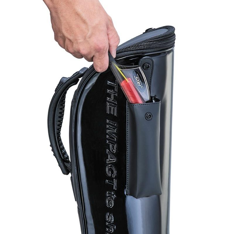 釣之夢~TsuriMusha 釣武者 硬式竿袋 純黑 竿袋 釣魚 釣具 釣竿袋 磯釣 磯釣竿 釣竿 工具袋 海釣 上礁-細節圖3