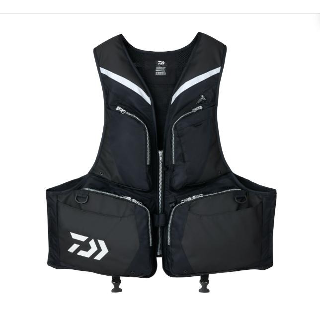釣之夢~DAIWA 24年 DF-3324 救生衣 磯釣 黑吉 前打 透氣 釣魚 釣具 釣魚背心 釣魚救生衣 安全 浮力-細節圖3