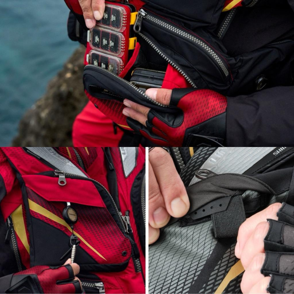 釣之夢~SHIMANO VF-130Y LIMITED FIRE BLOOD 救生衣 釣魚背心 救生衣 釣魚 釣具 磯釣-細節圖2