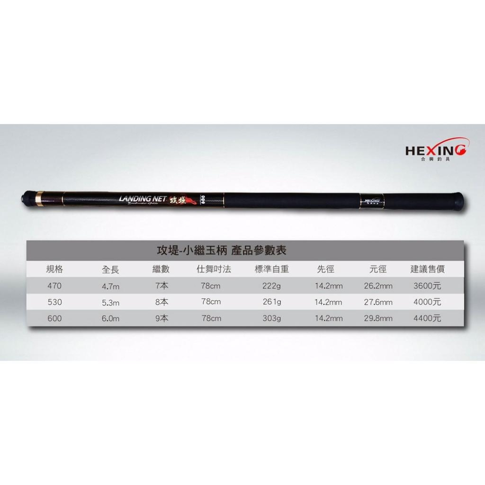釣之夢~HEXING 合興 攻堤 小繼玉柄  小繼竿 磯玉柄 玉柄 撈網 磯釣 池釣 釣魚 釣具 磯撈網 船釣 海釣-細節圖6