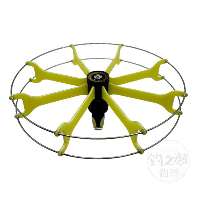 釣之夢~金里淇 玻璃纖維 平槽 U槽 手工牛車輪 牛車輪 捲線器 前打輪 電木軸心 釣螺 釣草 釣魚 釣具 海釣 前打-細節圖3