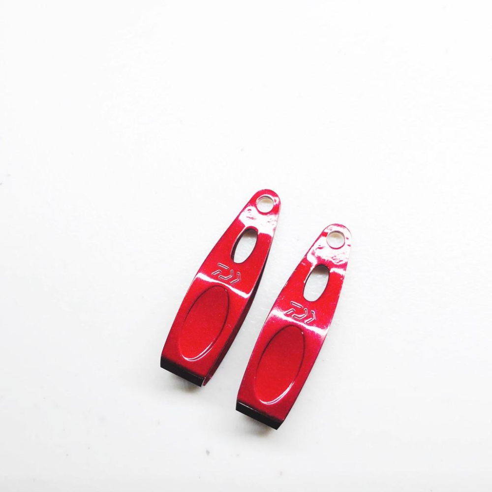 釣之夢~DAIWA 日本製 子線夾 V40 直刃 / 斜刃 紅色 磯釣 / 釣蝦-細節圖3