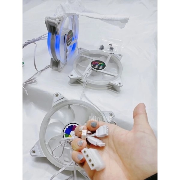 （全新現貨多個）雙光圈ARGB風扇 12CM風扇 日蝕風扇 機箱風扇 機殼風扇 電腦風扇 散熱器🔥(可加購控制器）-細節圖5