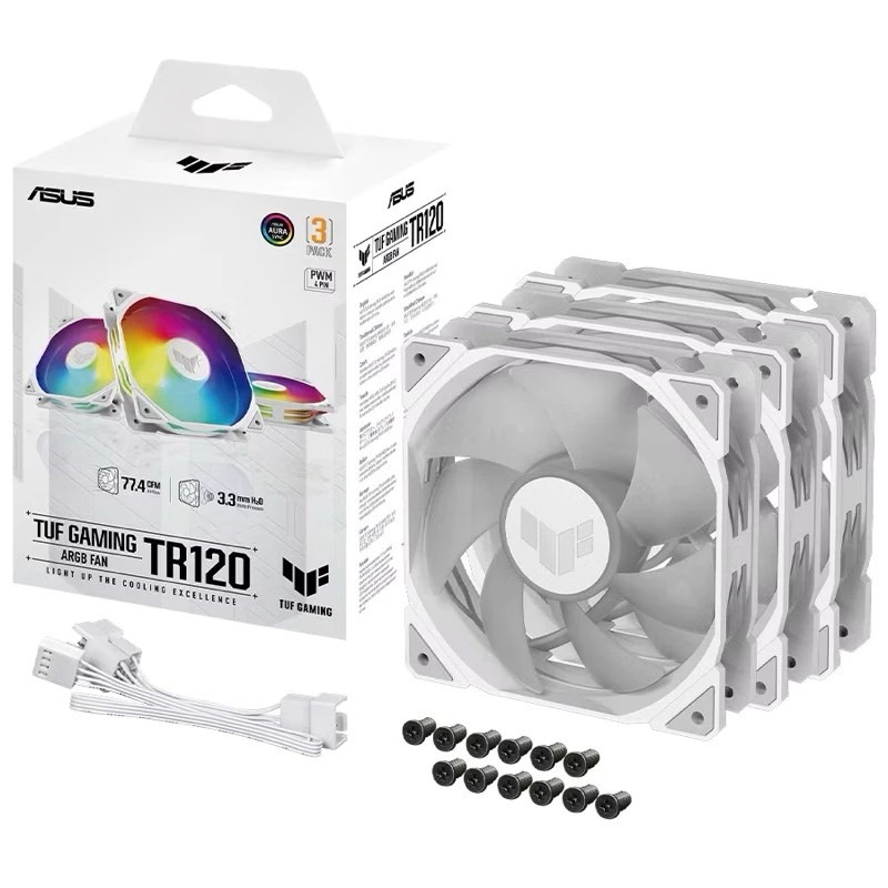 🔥全新現貨🔥ASUS華碩TUF TR120 ARGB機殼風扇（黑、白）/12cm風扇/正反向可選/厚框/高風量/華碩-規格圖9