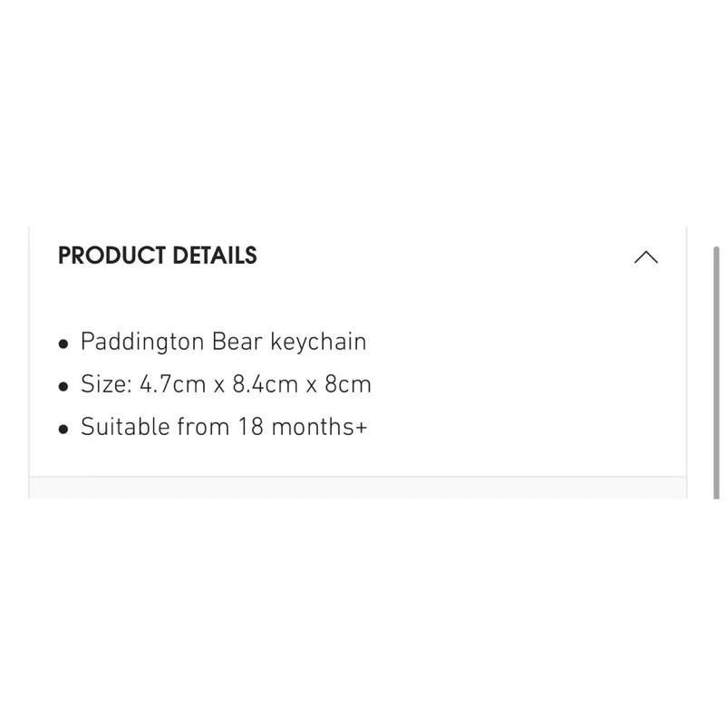 🔥全新英國帶回現貨🇬🇧Paddington Bear鑰匙圈 帕丁頓熊柏靈頓熊/4.7cmx8.4cmx8cm 吊飾-細節圖4