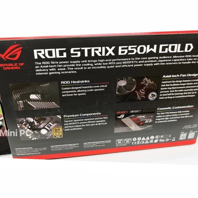 全新現貨🌟ASUS華碩 ROG STRIX 650W 雙8/金牌/全模組/10年保/ROG電源供應器/全新現貨下單秒出-細節圖2