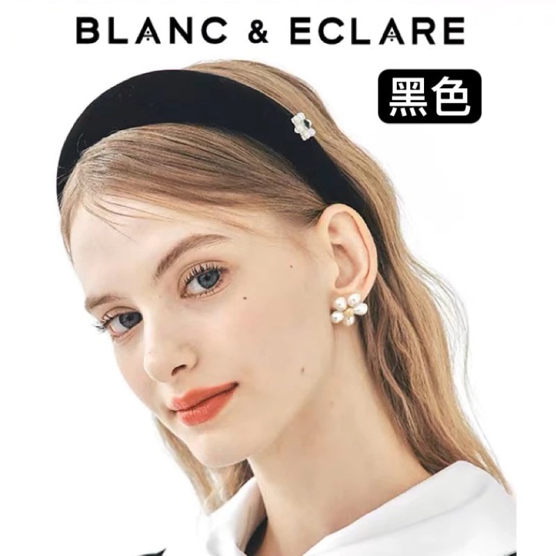 🔥預購🔥Jessica鄭秀妍品牌 BLANC&ECLARE 小除號高級質感氣質髮箍（黑/白/粉）-規格圖9