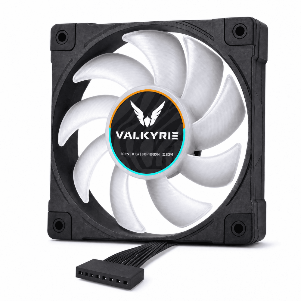 ✨快速出貨【VALKYRIE 瓦爾基里】B12-GT 120mm ARGB 散熱風扇 黑/白 雙色可選💙-細節圖5