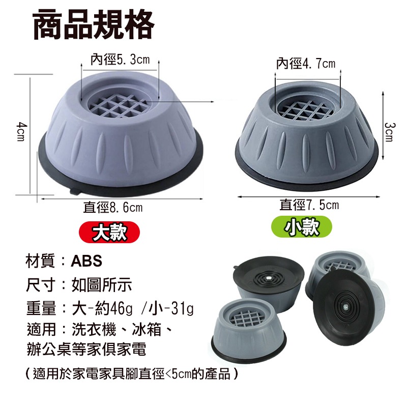 洗衣機防震墊 洗衣機腳墊 洗衣機增高墊-細節圖6