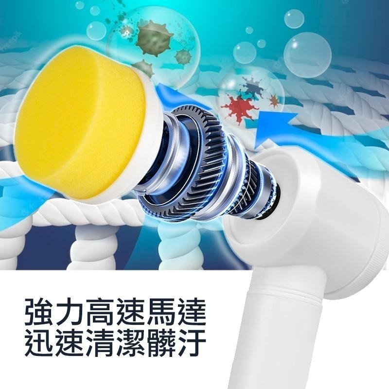 電動清潔刷 多功能電動清潔刷   電動刷洗機 清潔刷 拋光打蠟 刷具-細節圖4