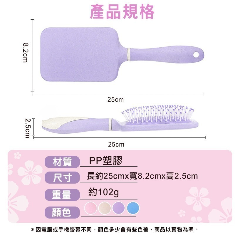 WTB洗髮精1000mlx3+潤髮乳500mlx2(亞麻+小麥)+贈時尚側肩包+按摩氣墊梳(粉)-細節圖9