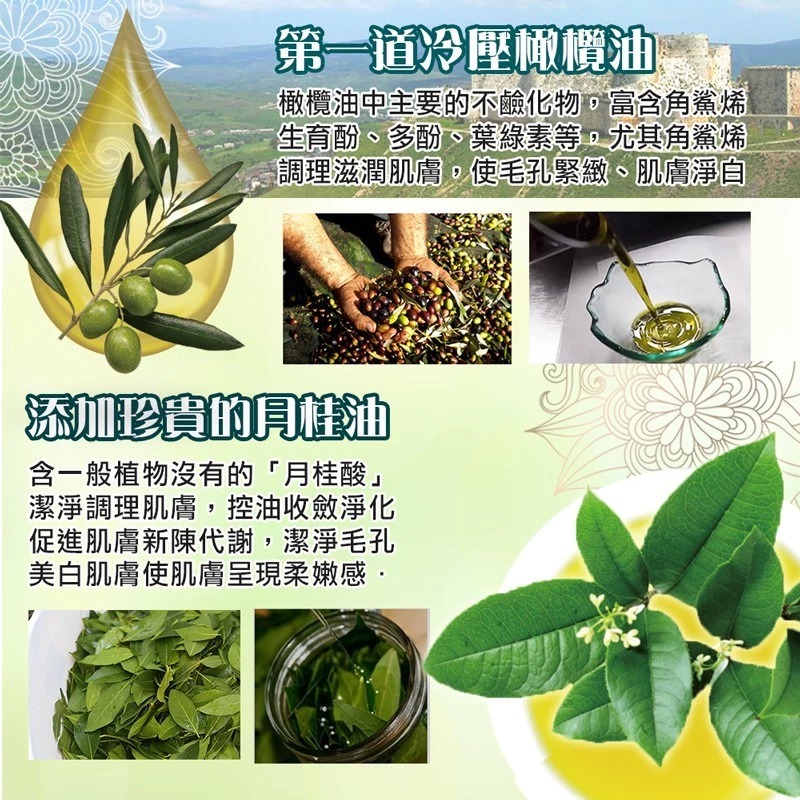 【限時買10送10】Alepal 阿勒坡古皂 10%月桂油 160g 20件組 & 加贈 雙層瀝水肥皂盒-細節圖4