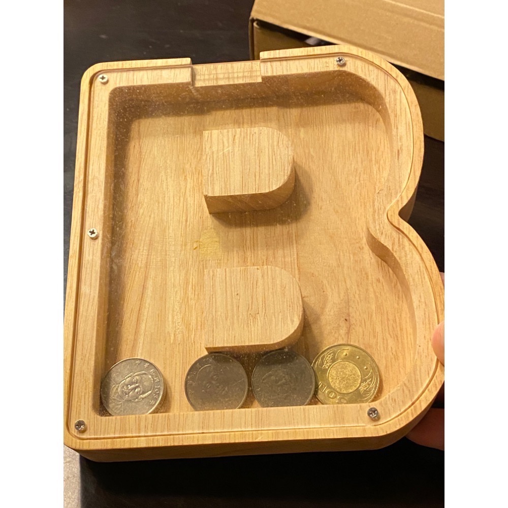 💰 原木透明蓋存錢箱｜質感木作存錢筒-細節圖3