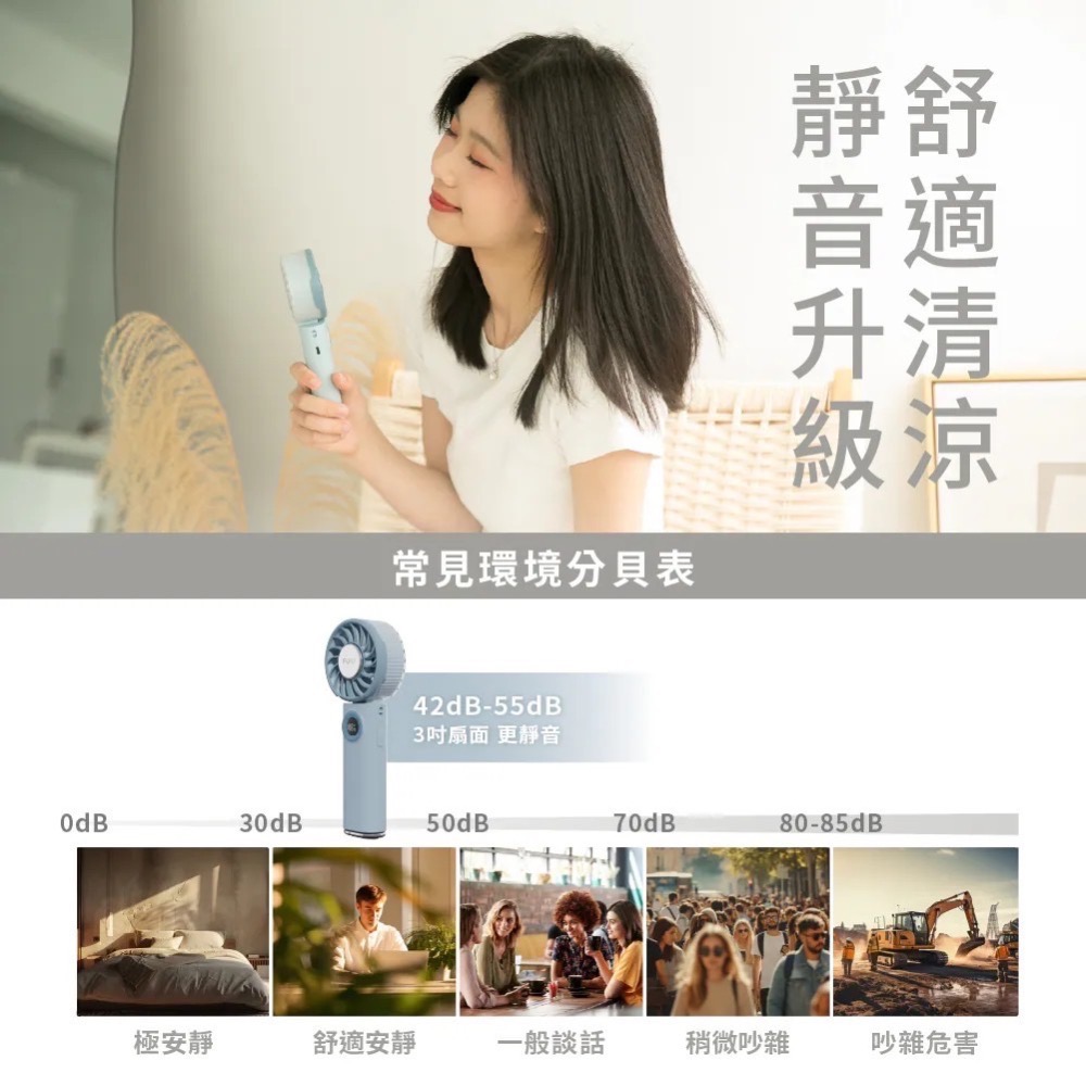 2026 新品【FUNY】冰晶2.0 多功能手持風扇 靜音升級款 隨附多功能掛繩-細節圖6