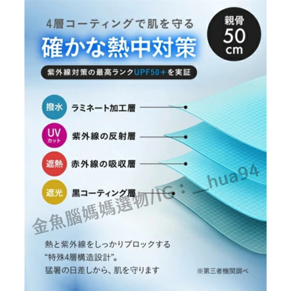 日本 2026 最新款 PROTECT U -21.3°C 全新 折疊傘 抗UV 降溫 陽傘 晴雨傘 消暑 超輕量-細節圖4