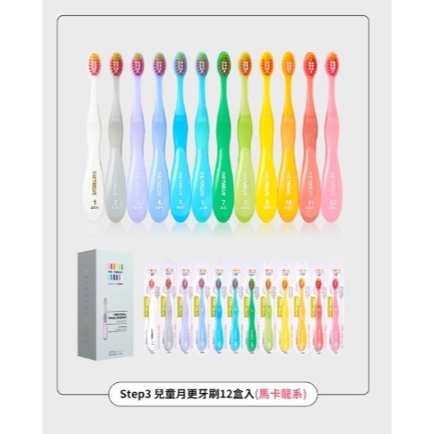 韓國The twelve 兒童牙刷  每盒12入（每月一隻）-規格圖9