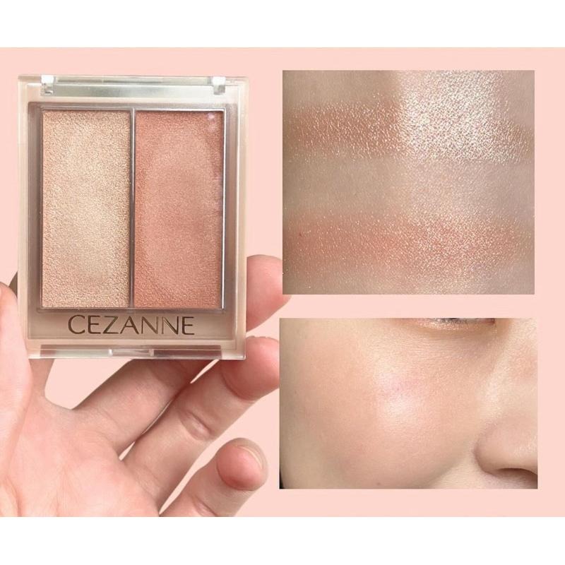 【現貨】CEZANNE 03新色 雙色修容 打亮霜 腮紅SP01 打亮頰彩 兩用 修容打亮 好氣色打亮修容霜-細節圖3