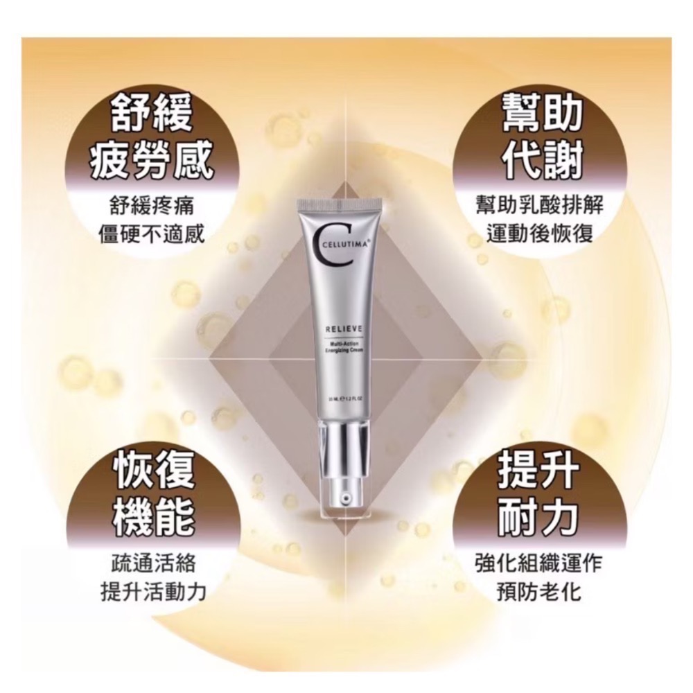 🍀原味生活🍀 現貨【仕帝瑪Cellutima】 35ML活力乳霜RELIEVE-細節圖4