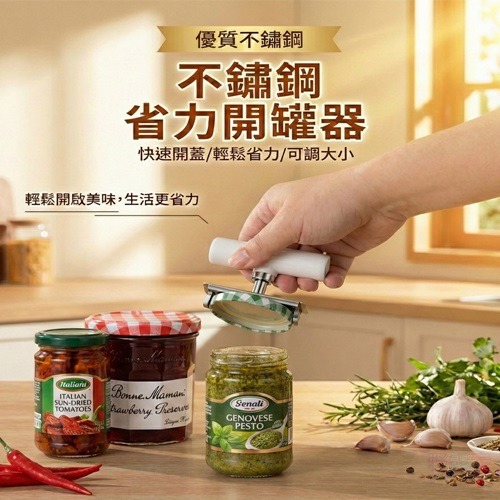 全能不鏽鋼調節式開瓶器-細節圖2
